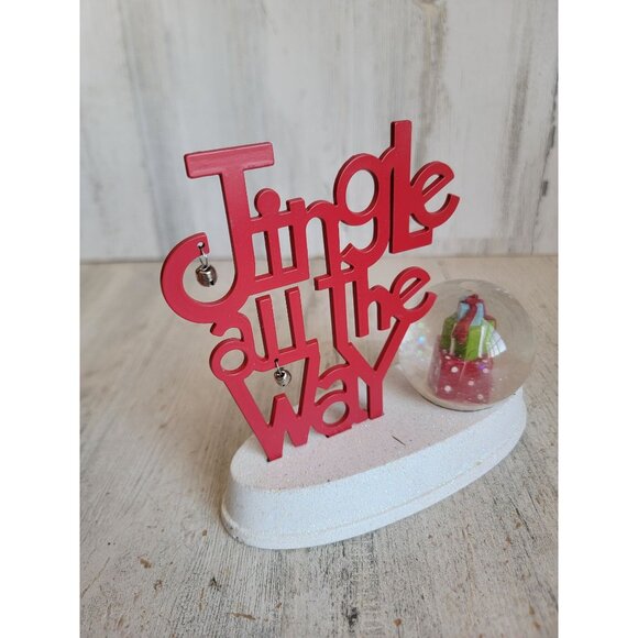 Hallmark snow globe AS IS jingle all the way Xmas home decor figure - Picture 2 of 8
